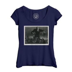 T-SHIRT T-shirt Femme Col Echancré Bleu Photo du Film King