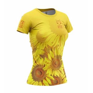 TENUE DE RUNNING T-shirt Running Femme - OTSO - Sunflower - XS - Respirant et Confortable