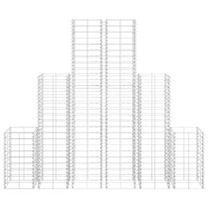 CLÔTURE - GRILLAGE Omabeta - Panneaux de clôture - 6 gabions en fil g