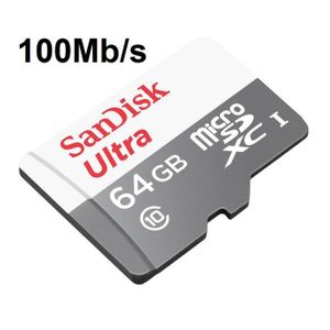 CARTE MÉMOIRE SanDisk Ultra carte mémoire 64Go MICRO SD SDXC 100