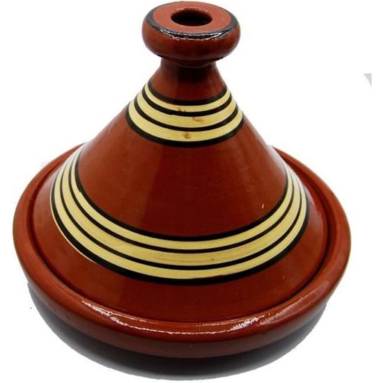 Décor ethnique Tajine Pot en terre Cuite Marocain Plat 30cm L 1806191024