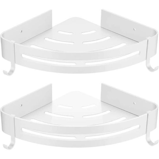 Étagère Douche Sans Percage,2Pcs Etagere Salle De Bain Antirouille
