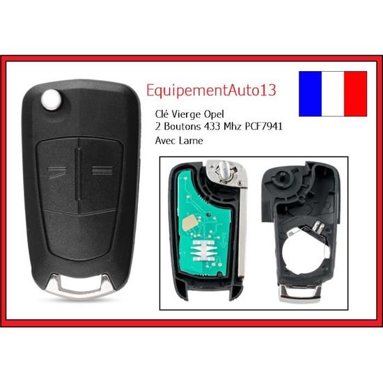 Coque De Clé Télécommande Pour Saab 9-3, 9-5 (2003-2010) - 4 Boutons, Fréquence 433 MHz, Puce ID46, Lame HU100