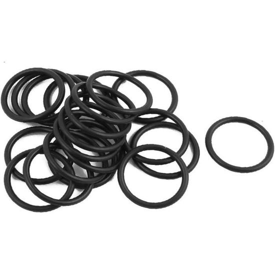 Lot De 100 Joints Toriques En Nitrile (NBR) - Dimensions 0.5x2.5x1mm (IDxODxFil) - Résistants à L'huile - 6
