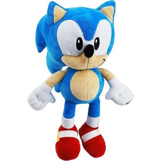 Peluche - SEGA Sonic The Hedgehog - 28 cm - Bleu, blanc et rouge