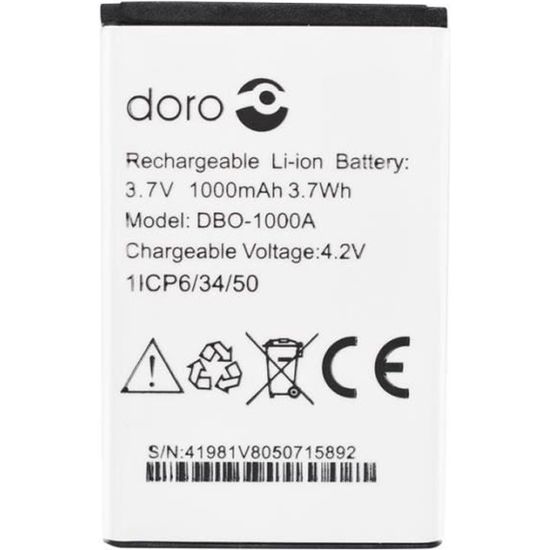Batterie Doro DBO1000A Cdiscount Téléphonie