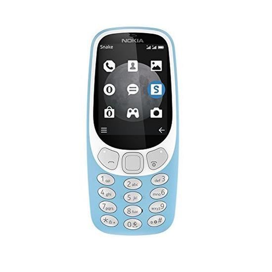 Téléphone portable Nokia 3310 Bleu - GSM - Monobloc - 2,4" - 1200mAh