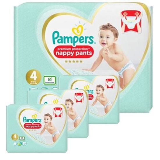Pampers - 114 couches bébé Taille 4 premium protection pants