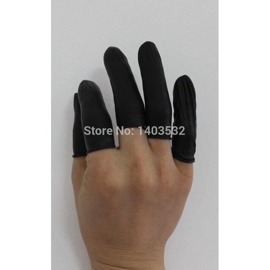 ARAMOX Lit De Doigt En Latex 300 Pcs Naturel Latex Doigt Cots