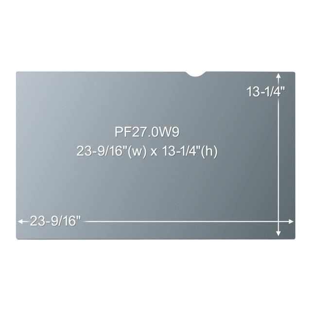 3M Filtre de confidentialité pour écran - Noir - Pour 68,6 cm (27\