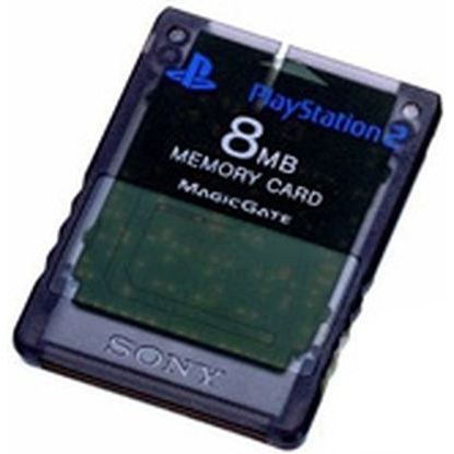 CARTE MEMOIRE PS2 OFFICIELLE BLEUE TRANSPARENTE 8MB PLAYSTATION 2 MEMORY CARD