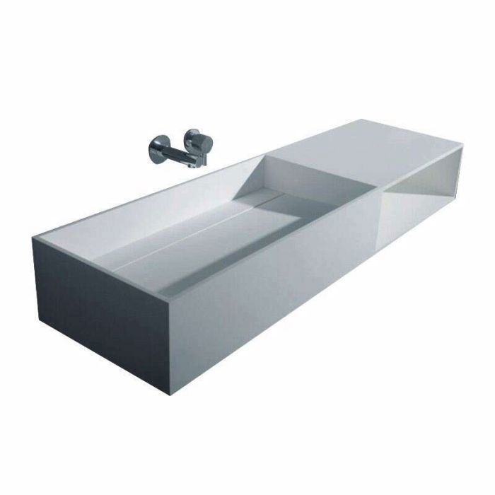 Meuble vasque suspendu 120 cm - Marbella Blanc