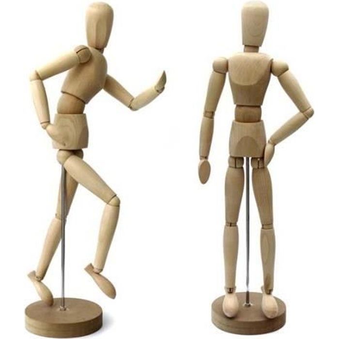 Artina - Modèle de dessin - Figurine pour dessin - Mannequin - En bois - 30cm