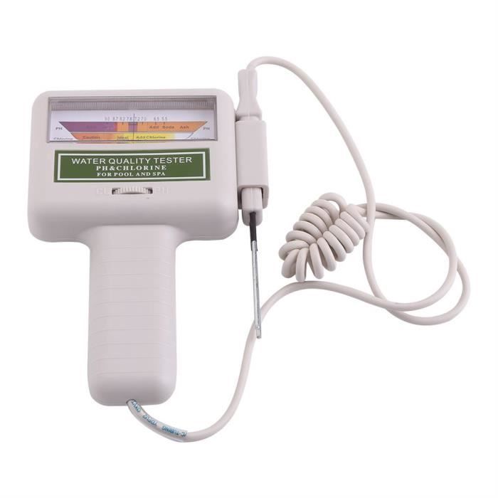 Portable Testeur De PH Chlore Testeur De Qualité De L'eau Pr L'eau De Piscine