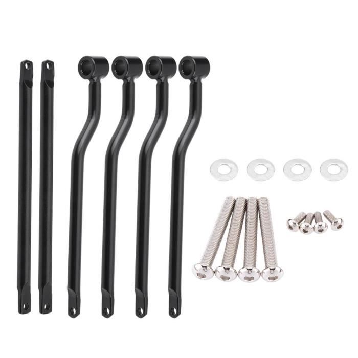 Kit de barres de support sacoche de moto, supports pour Honda Suzuki Yamaha Kawasaki, noir