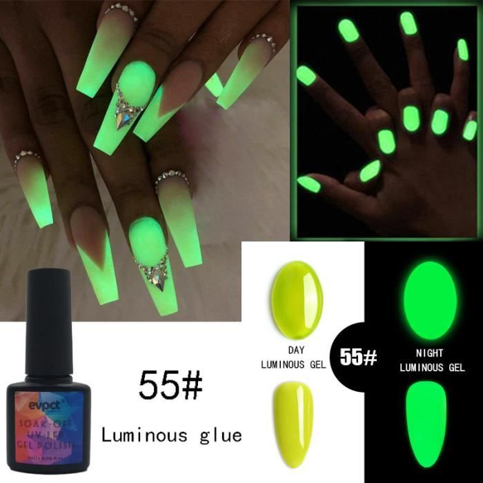 Fluorescent Neon Luminous Gel Series Dark Six Nail Vernis z6291
