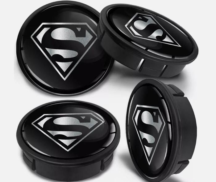 4x Logo Jante BMW Noir Blanc 68mm Cache Moyeu Centre De Roue Emblème