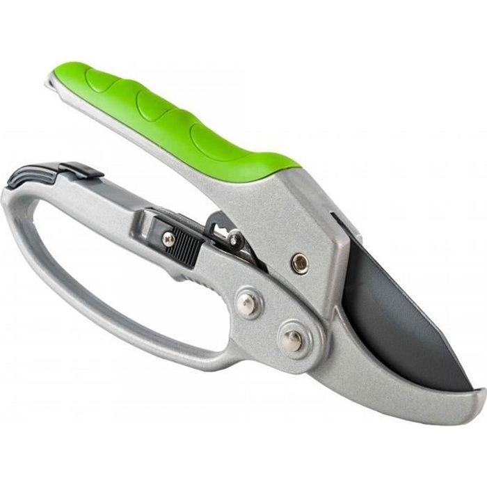 Secateur a cremaillere, Demultiplie la force du poignet par 3 pour tailler, greffer, elaguer sans effort.