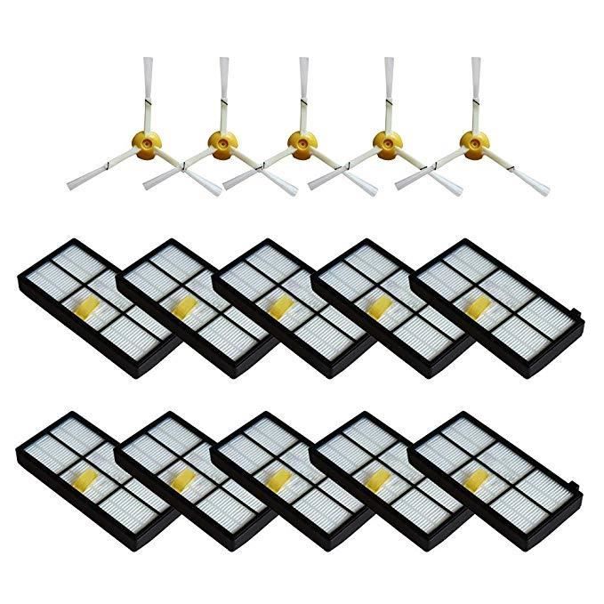 Kits de pièces de rechange pour iRobot aspirateurs Roomba série 800 900 Accessoires Filtres Brosses latérales