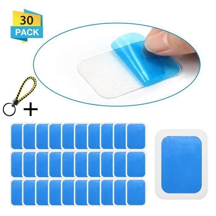 Charminer EMS GEL PAD Électrostimulation Fessier 30PCS électrode compex Hydrogel Gel d’eau Stimulateur Musculaire Appareil Abdominal