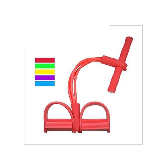 Bandes de Résistance Appareils Musculation Jambe Bras Cuisse Elastique Bandes d'Exercice Entraînement pour Fitness Rouge