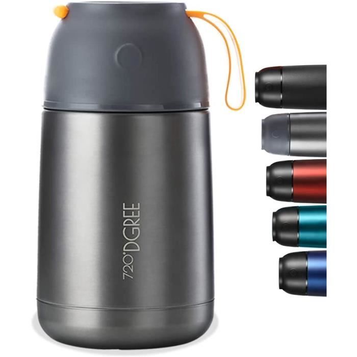 720°DGREE Boîte Alimentaires Isotherme wunderJar – 450ml, 650ml - Premium Bouteille Thermo Acier INOX- sans BPA