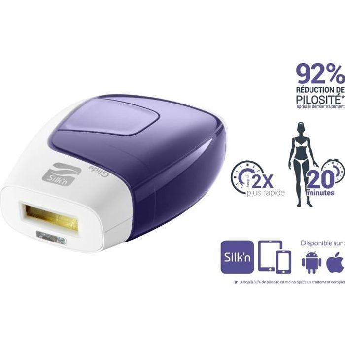 SILK'N GLE3PE1L001 Epilateur à lumière pulsée Glide Xpress - 300 000 Flashs