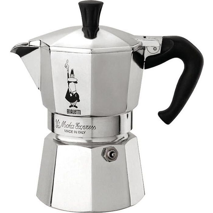 Cafetière italienne Moka express - 6 tasses - aluminium