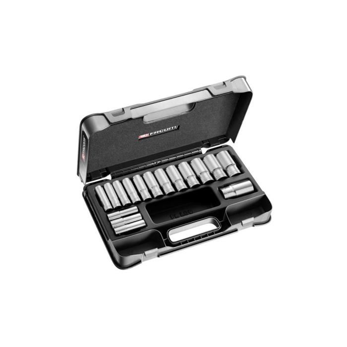 COFFRET DOUIL 1-2' LONGUES 6P MM 16PC S.405AE FACOM - 19362