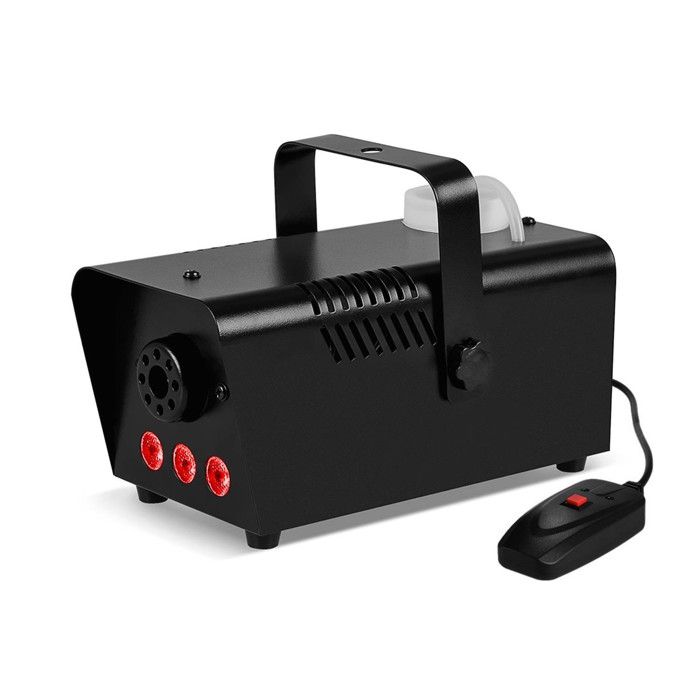 Mini Machine à fumée à LEDs rouges 400W + + Télécommande et érier fixation