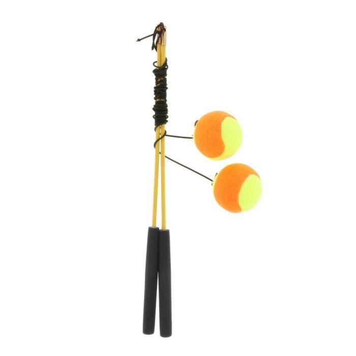 Fitness Ball Game Sports Stretch Arm and Shoulder Articulations Équipement d'exercice pour adultes d'âge moyen 45cm Bâton jaune