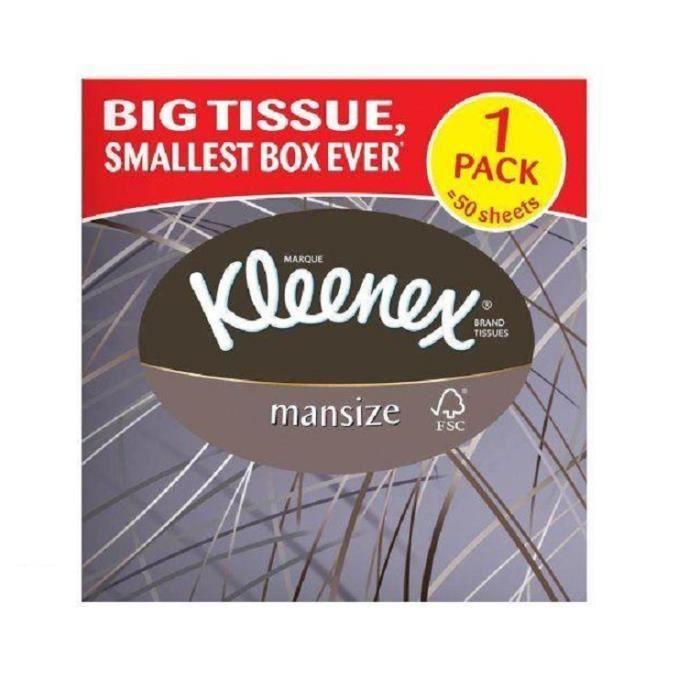 Kleenex MANSIZE Compact 50 Tissues GEL DE DOUCHE - GEL DE BAIN - CREME DE DOUCHE - CREME DE BAIN