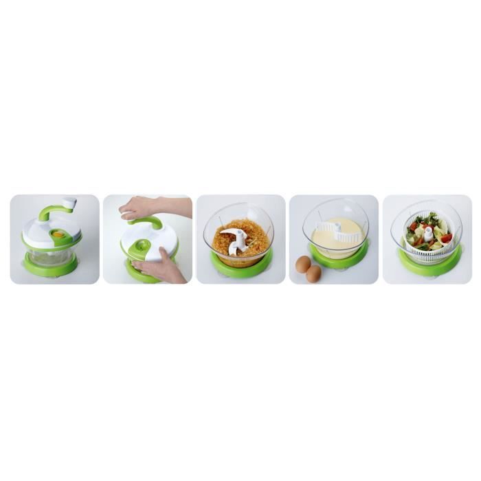YOKO DESIGN Top mix multifonction transparent et vert