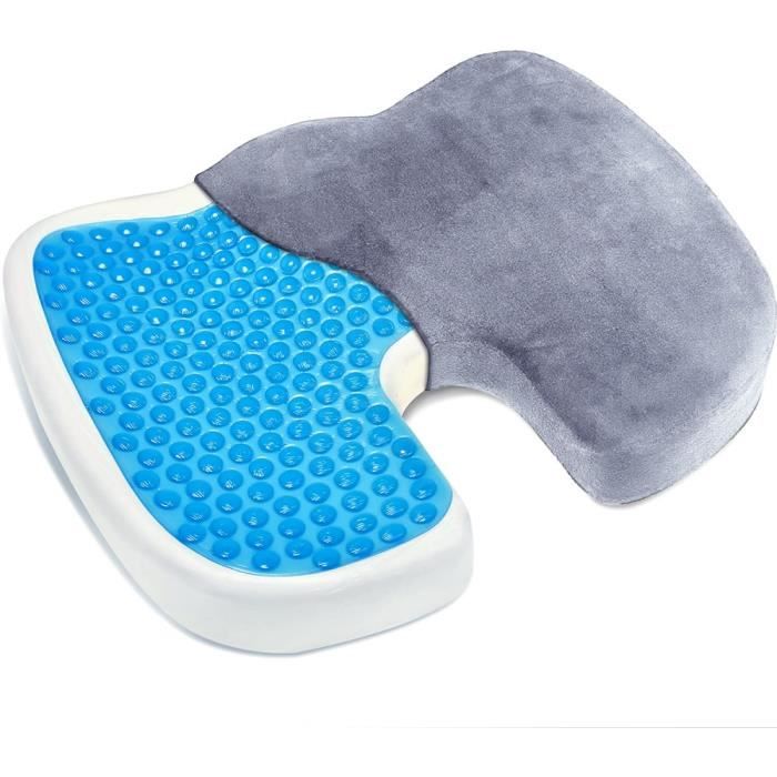 Coussin Orthopédique En Gel, Memory Foam Siège Anti-Escarre Et Douleur Au Coccyx