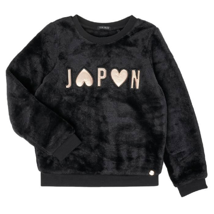 Sweat Noir Fille IKKS XR15042