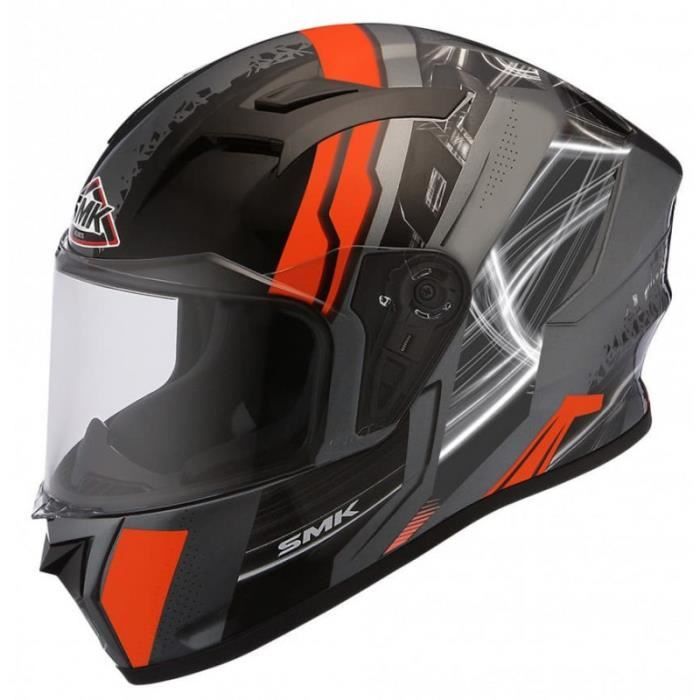 SMK CASQUE INTÉGRAL STELLAR SWANK GRIS ORANGE