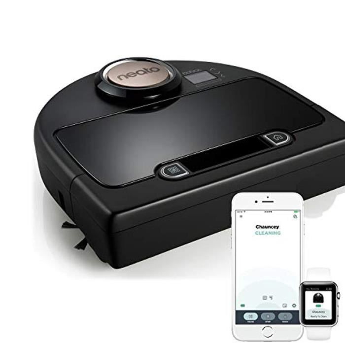 Neato Botvac Connecté DC02 Wifi - Aspirateur Robot Intelligent avec app & système de navigation laser - Aspirateur haute