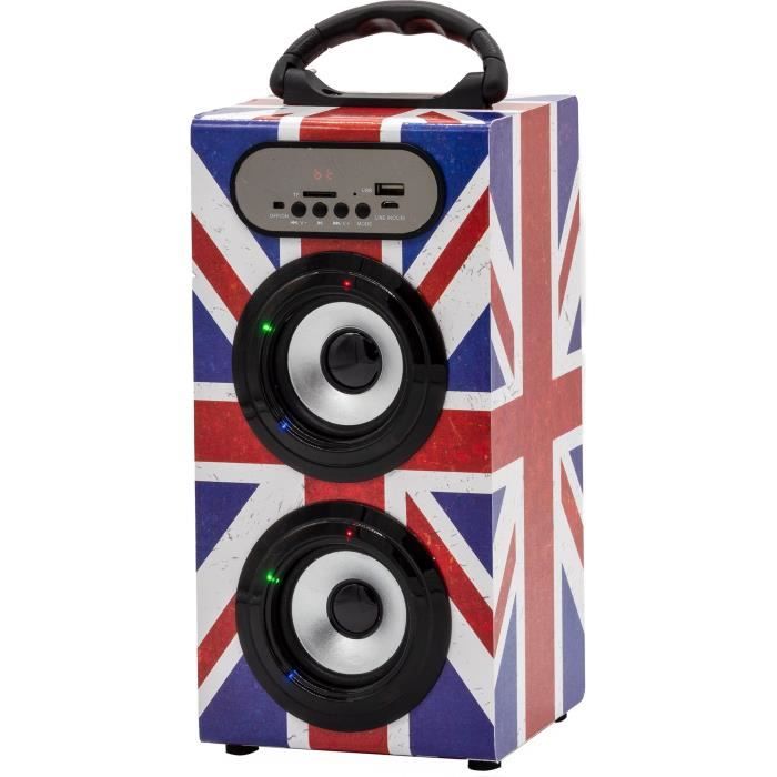 TEKNOFUN Mini Tour Enceinte enfant Bluetooth UK Grunge