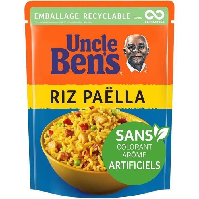 LOT DE 24 - UNCLE BEN'S : Riz Micro Ondable Paëlla 250 g