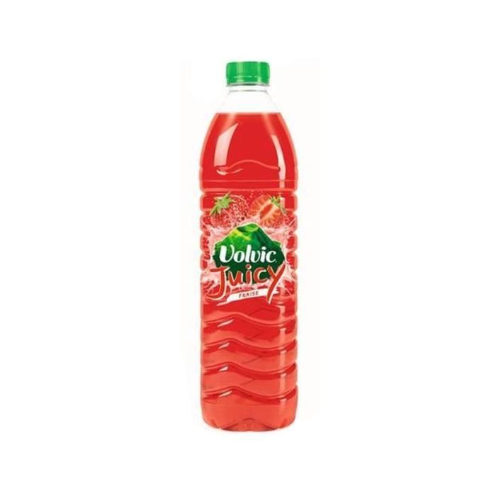 Volvic Juicy Fraise 1,5L (lot de 12)