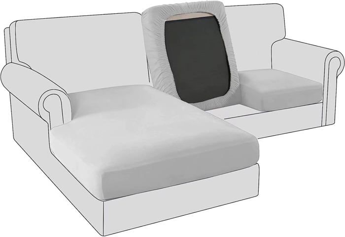 Housses de Coussin de Siège de Canapé Extensible, Housses de Coussin de