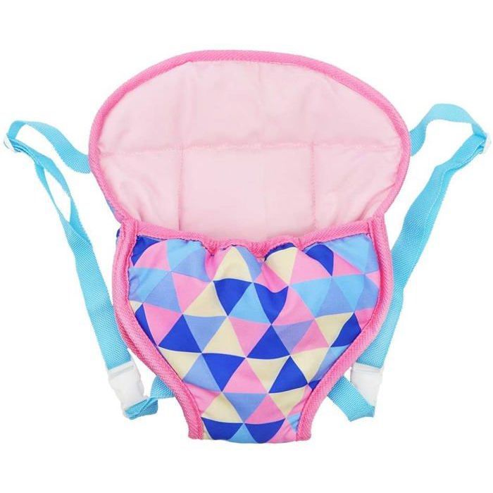 Sac à dos porte-bébé pour poupée Accessoires de poupée Porte-bébé avant et arrière avec sangles pour poupées de 18 pouces