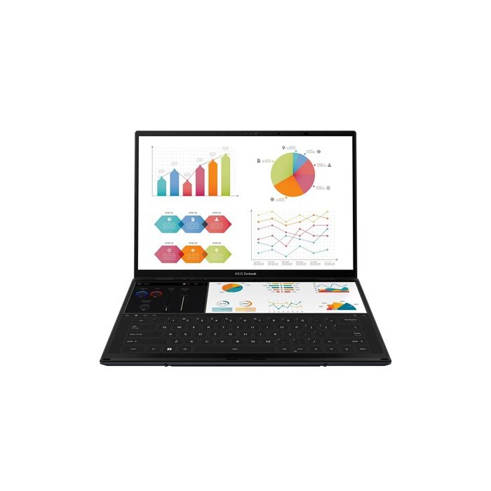 PC portable Asus Zenbook Duo OLED UX8406CA-DRFPZ240W 14 Ecran tactile Intel® Core™ Ultra 9 32 Go RAM 1 To SSD Gris
