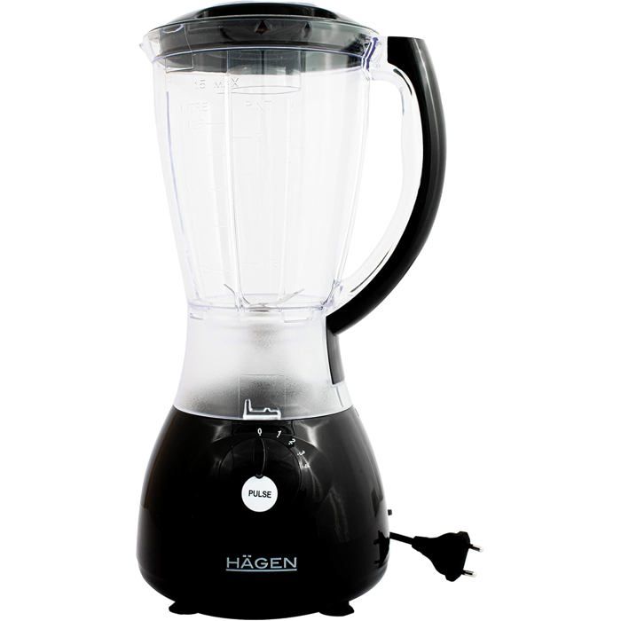 Blender et Moulins à Café 2en1 à 4 Vitesses et Fonction Pulse Robot Culinaire Multifonctions bol en plastique de capacité de 1 7