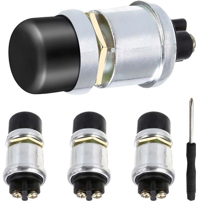 Interrupteur Electronique Porfeet Interrupteur à Bouton Poussoir, 12 V 16 Mm étanche Voiture Véhicule Métal Bouton Poussoir Momentané Interrupteur De Klaxon Marche/Arrêt Bouton Métallique IP67 Projet DIY Interrupteur Electronique Porfeet Interrupteur à Bouton Poussoir, 12 V 16 Mm étanche Voiture Véhicule Métal Bouton Poussoir Momentané Interrupteur De Klaxon Marche/Arrêt Bouton Métallique IP67 Projet DIY