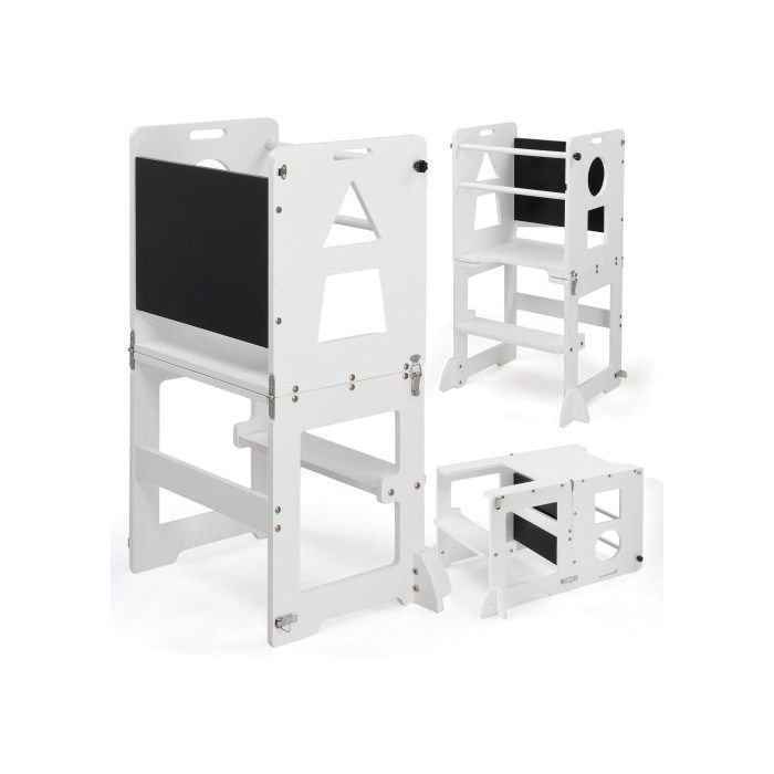 Tabouret Pliable Enfant Marchepied Pliable ACSTEP Acko - Supporte 136 Kg, Léger, Antidérapant, Pour Enfants Et Adultes