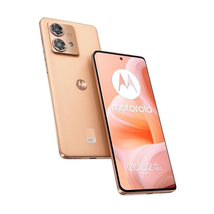 Motorola Mobility Edge40 Neo Smartphone avec écran FHD+ 6 55" appareil photo 50 MP 12 5000 mAh Android 13 avec coque de protection + adaptateur de voiture - vue 8