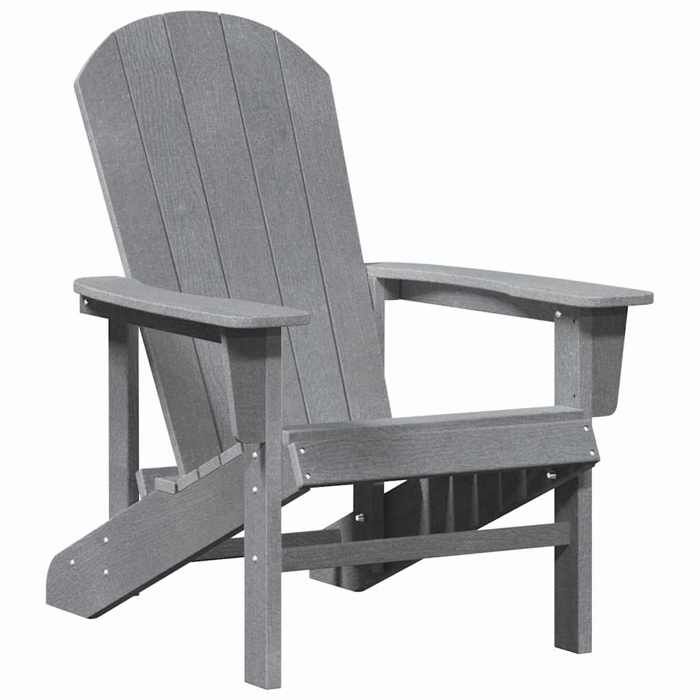 STAR SALE® Chaise Adirondack - Fauteuil(1 PC) - Gris clair 82x74x92 cm HDPE T3746
