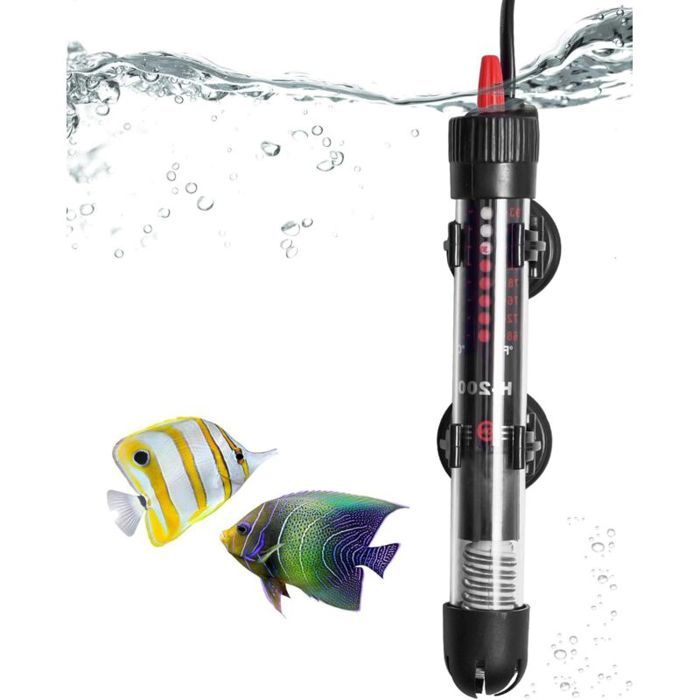 Chauffage daquarium Réglable 25 W Résistance Aquarium avec Thermostat 20-34 °C pour Réservoirs à Poissons et Aquarium