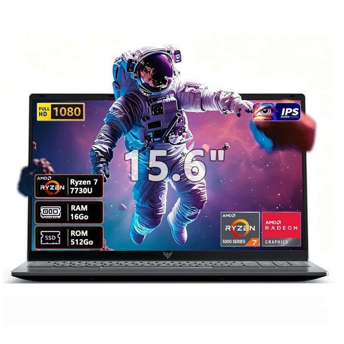 AceBook PC Portables Gaming 15.6 FHD AMD Ryzen 7730U(45GHz 8C/16T) RAM 16Go LPDDR4ROM 512Go M.2 SSDWiFi 6 BT5.2 HDMIType-C